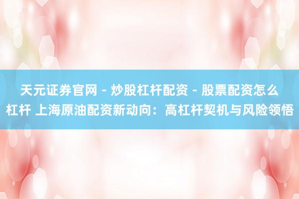 天元证券官网 - 炒股杠杆配资 - 股票配资怎么杠杆 上海原油配资新动向：高杠杆契机与风险领悟