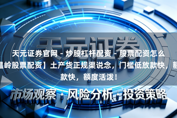 天元证券官网 - 炒股杠杆配资 - 股票配资怎么杠杆 【温岭股票配资】土产货正规渠说念，门槛低放款快，额度活泼！