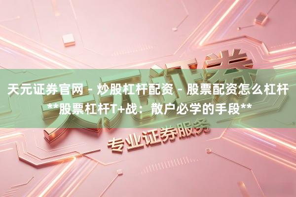 天元证券官网 - 炒股杠杆配资 - 股票配资怎么杠杆 **股票杠杆T+战：散户必学的手段**